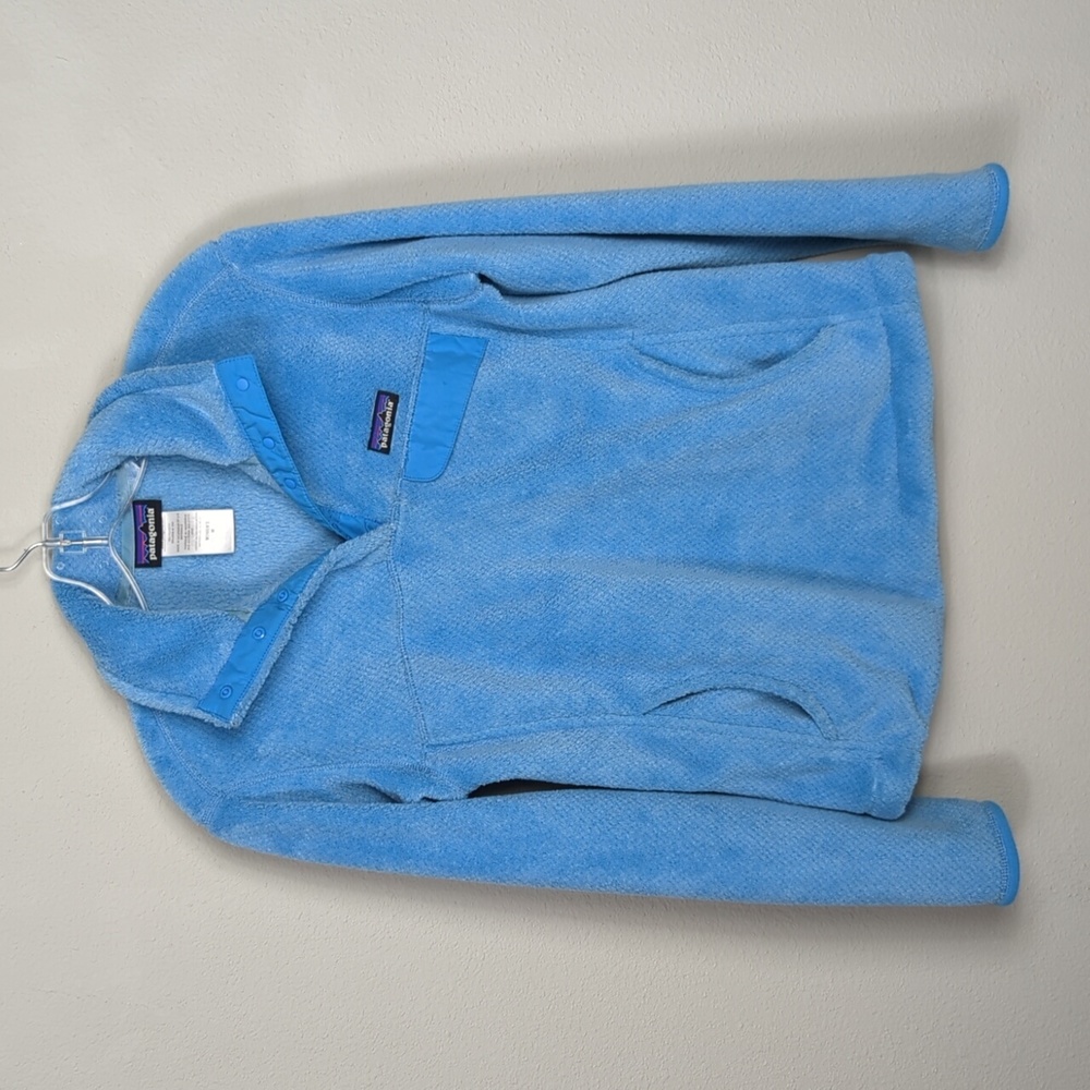 Patagonia Synchilla Snap Pullover Womens Medium Blue Shirt